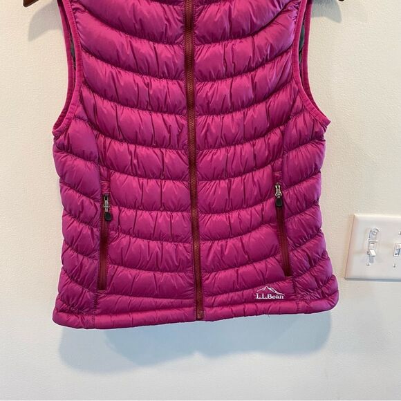 L.L. Bean Down Vest womens sz XS puffer stowaway water repellent downtek goose - Picture 3 of 14